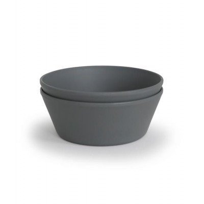 Mushie® Dinner Bowl Round (Smoke)