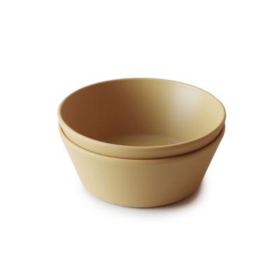 Mushie® Dinner Bowl Round (Mustard)