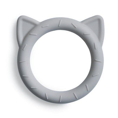 Mushie® Cat Teether (Stone)
