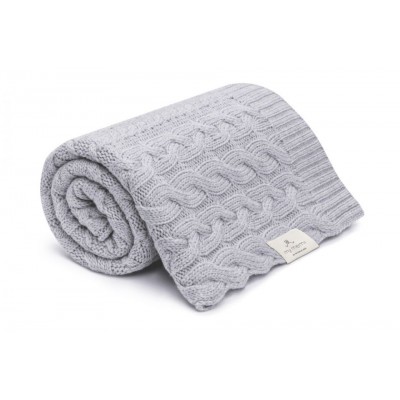 My Memi® Merino wool blanket grey - premium colleciton