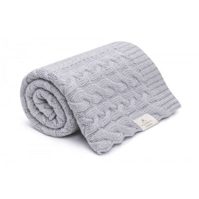 My Memi® Merino coperta di lana girgia - premium collection