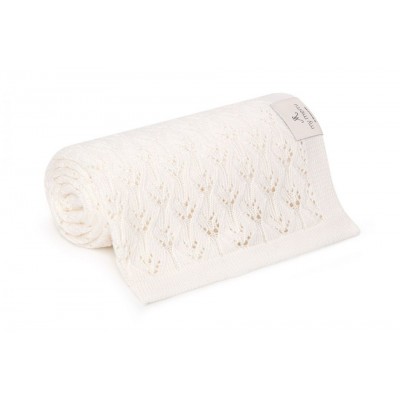 My Memi® Openwork Bamboo Blanket 80x100 - cream