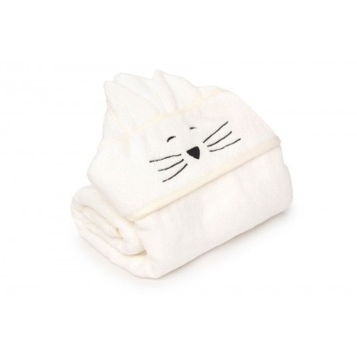 My Memi® Bamboo Velik ručnik za kupanje Krem - mačka 70x140