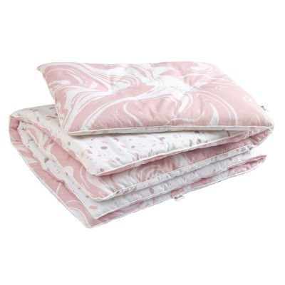 Bolo® Coperta double-face con cuscino 90x120 cm - pink...