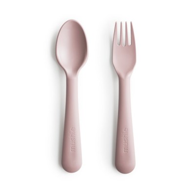 Mushie® Fork & Spoon (Blush)