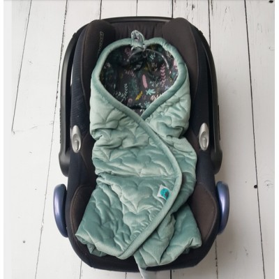 Car seat wrap GREEN & BOTANIC