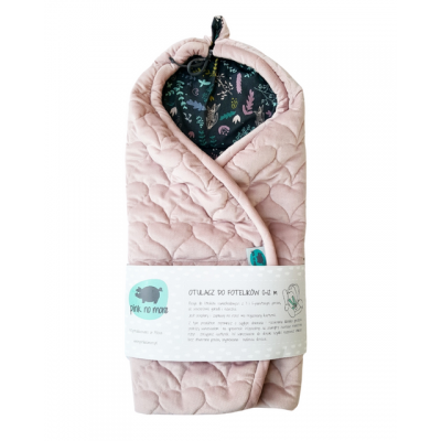 Car seat wrap LIGHT PINK & BOTANIC