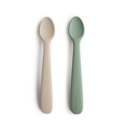 Mushie® Baby spoon (Cambridge Blue/Shifting Sand)