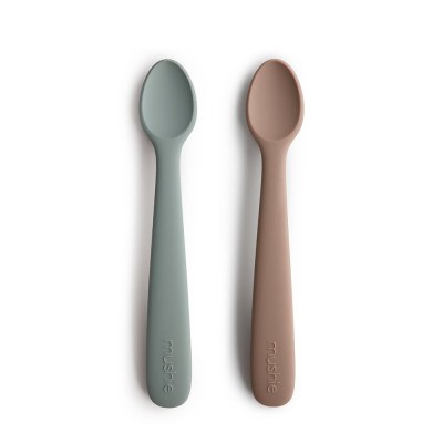Mushie® Baby Spoon (Stone/Cloudy Mauve)